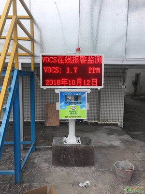 工厂废气排放污染监测VOCs在线监测预警系统